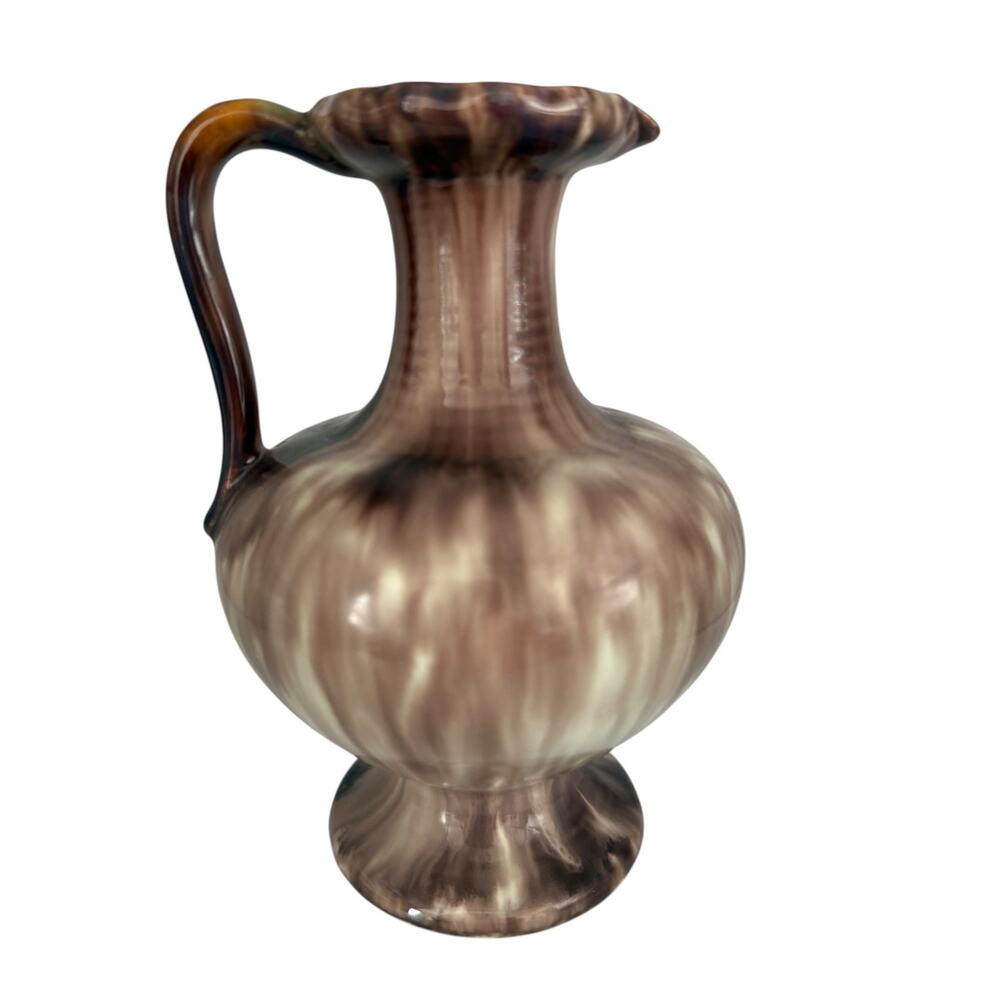 Jasba Keramik Germany Form 557 Drip Glaze Pitcher Jug Mid Century 5.5"